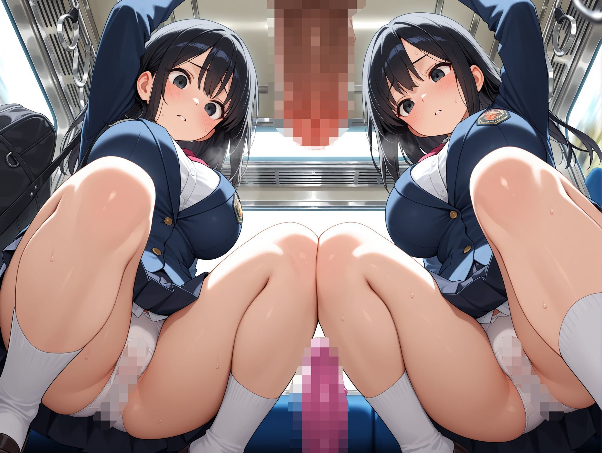 集団逆痴感  〜痴●専用車両に乗車しませんか〜 - サンプル画像 1