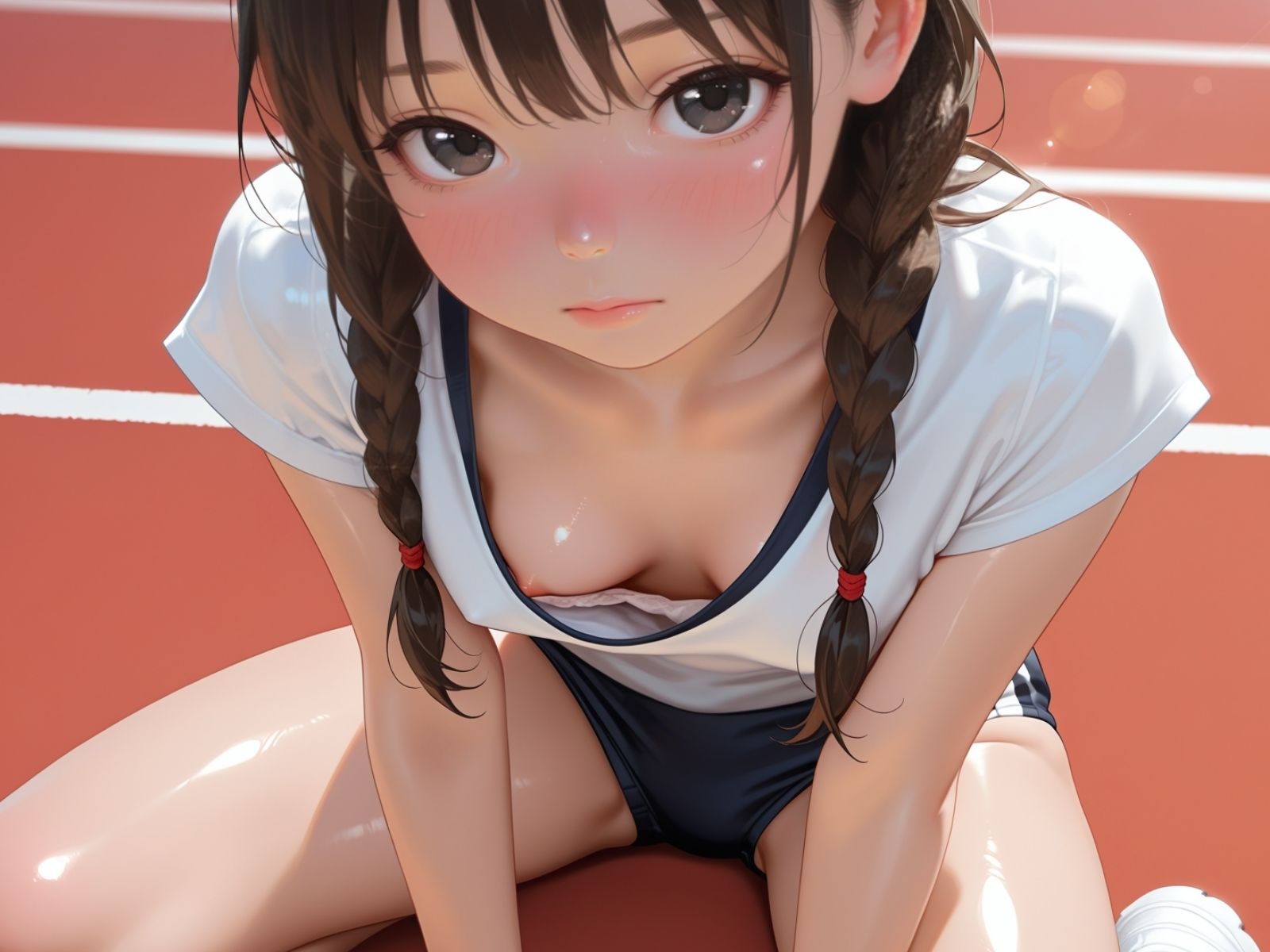 乳首ぽろりブラちらりハプニング - サンプル画像 4