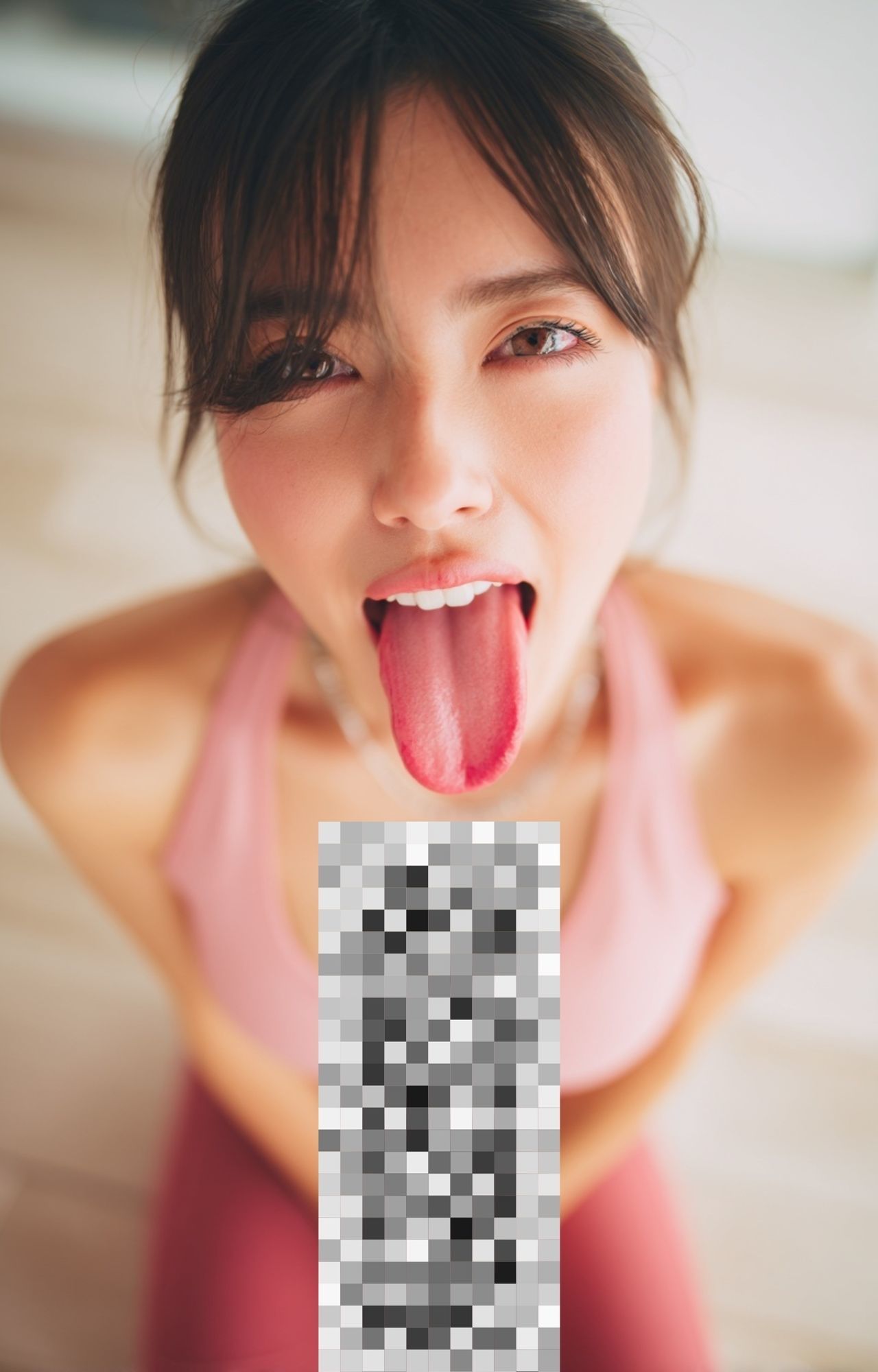 ヨガ講師のフェラ顔！レッスンでは見せない顔 - サンプル画像 2