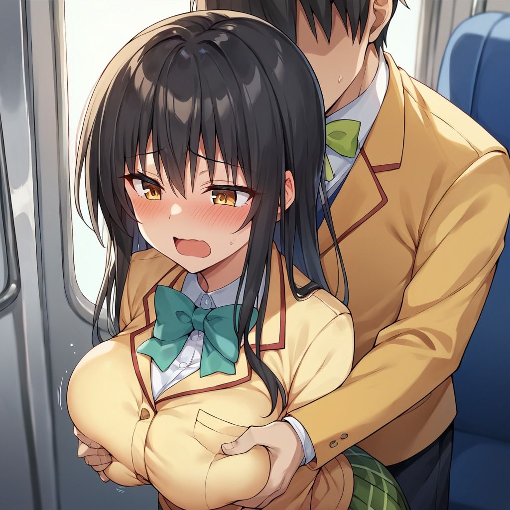 痴〇電車でToL〇VEる〜古手川編 - サンプル画像 1