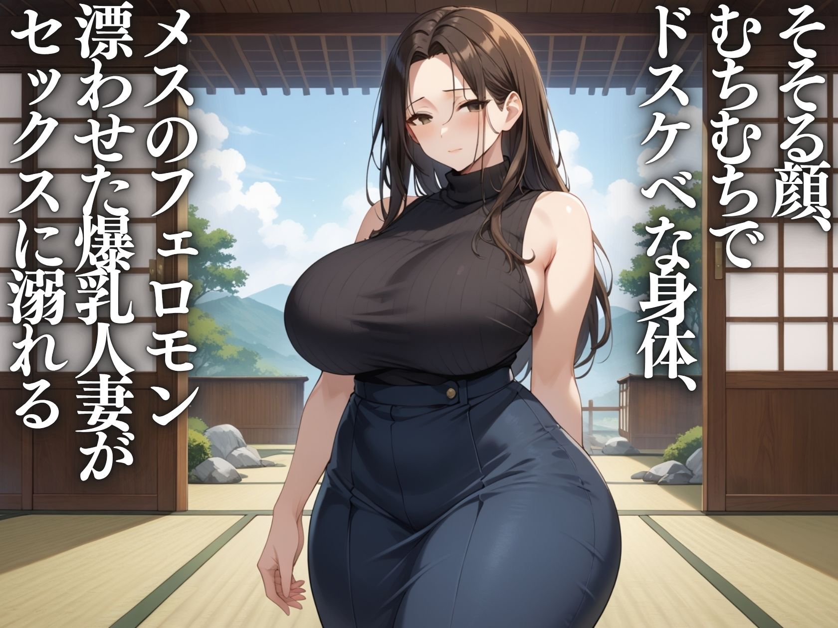 生ハメ不倫温泉〜ご近所さんの爆乳人妻とNTR汗だくセックス〜 - サンプル画像 1
