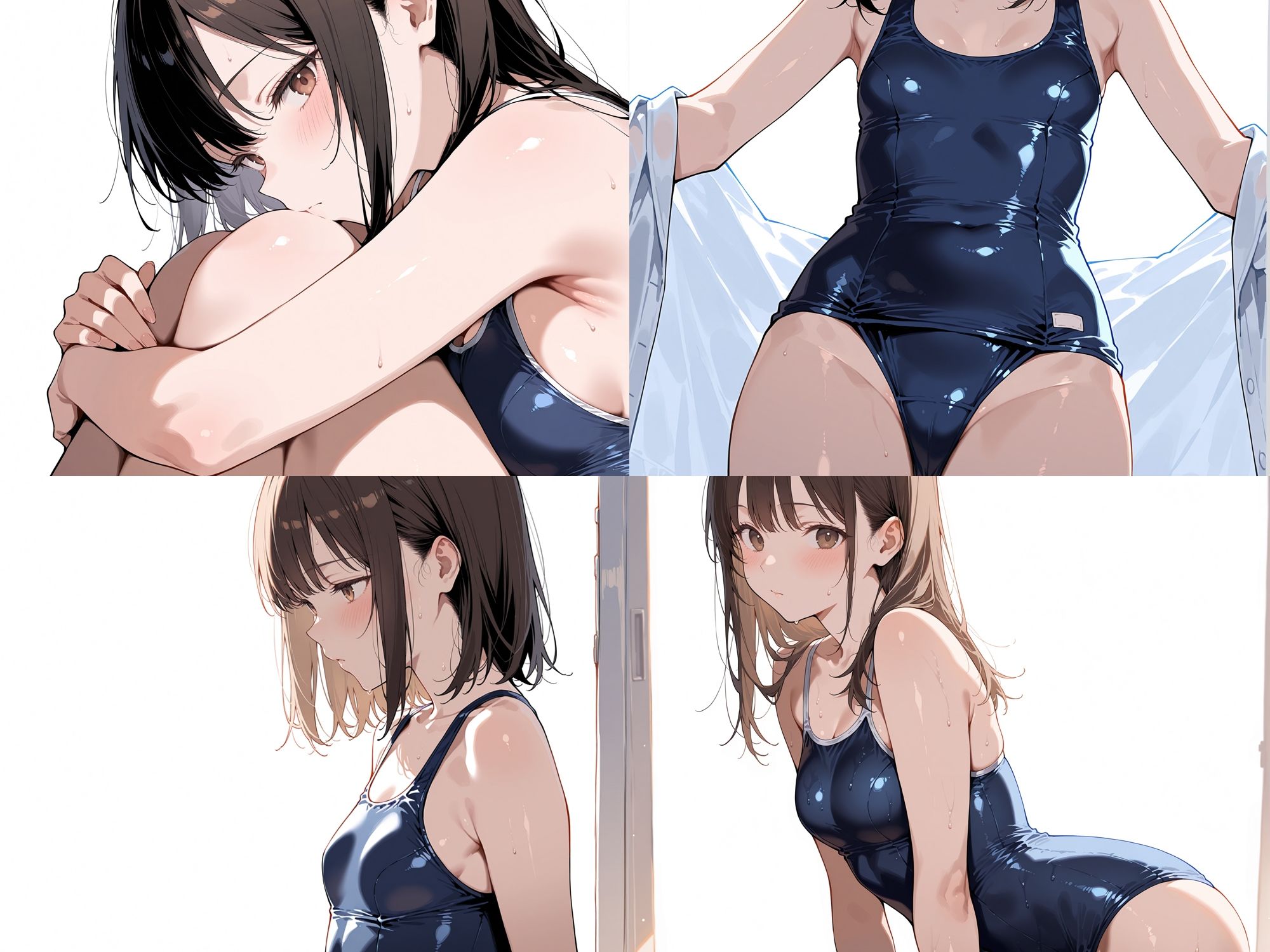 スポーツ女子  【スクール水着編】 - サンプル画像 2