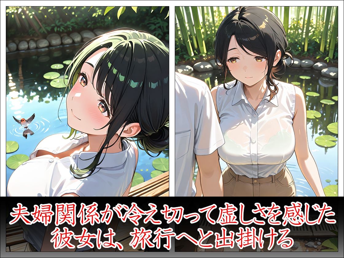 巨乳人妻 温泉不倫旅行 - サンプル画像 2