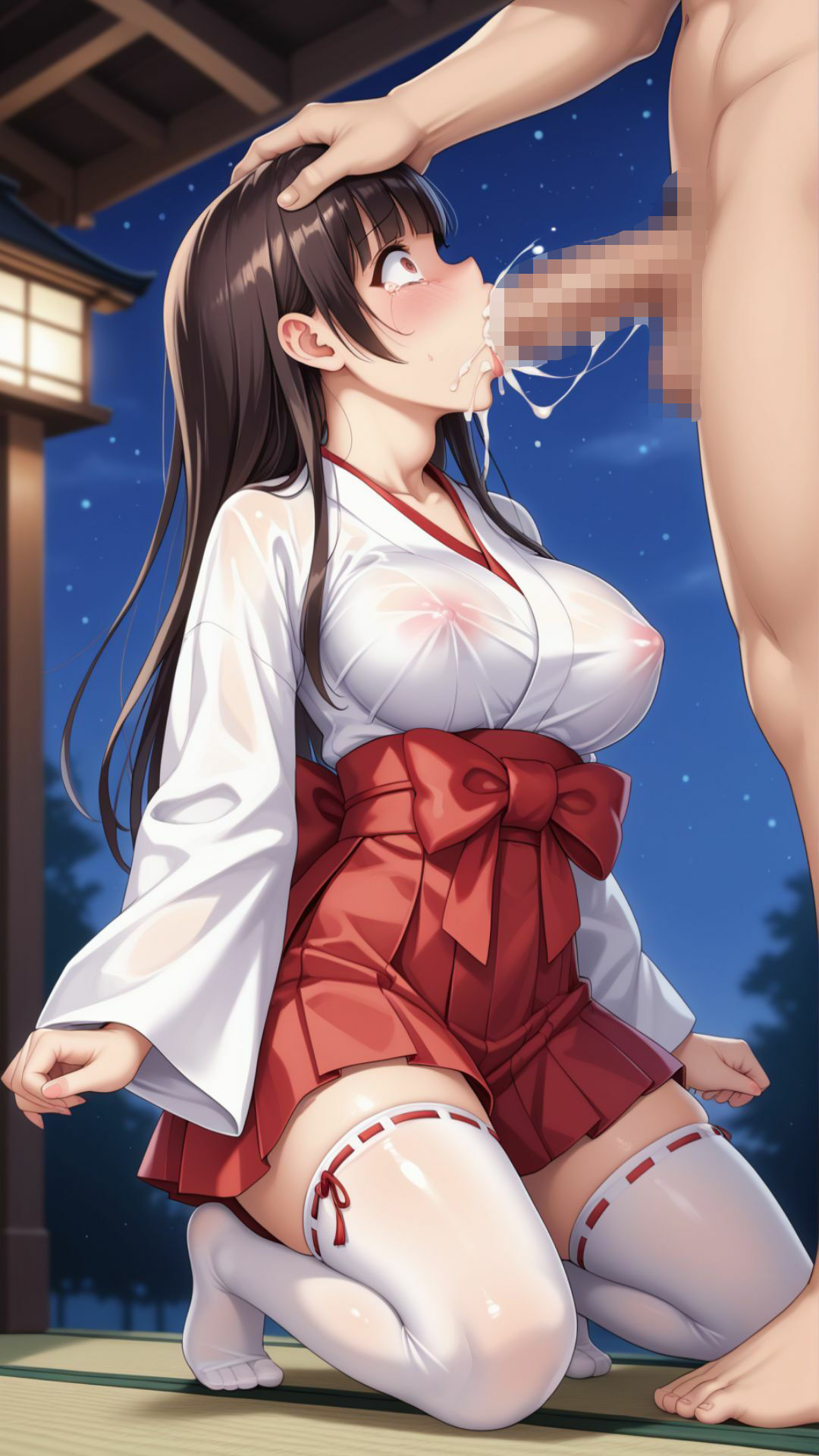 巨乳巫女  禁断のご奉仕 - サンプル画像 7