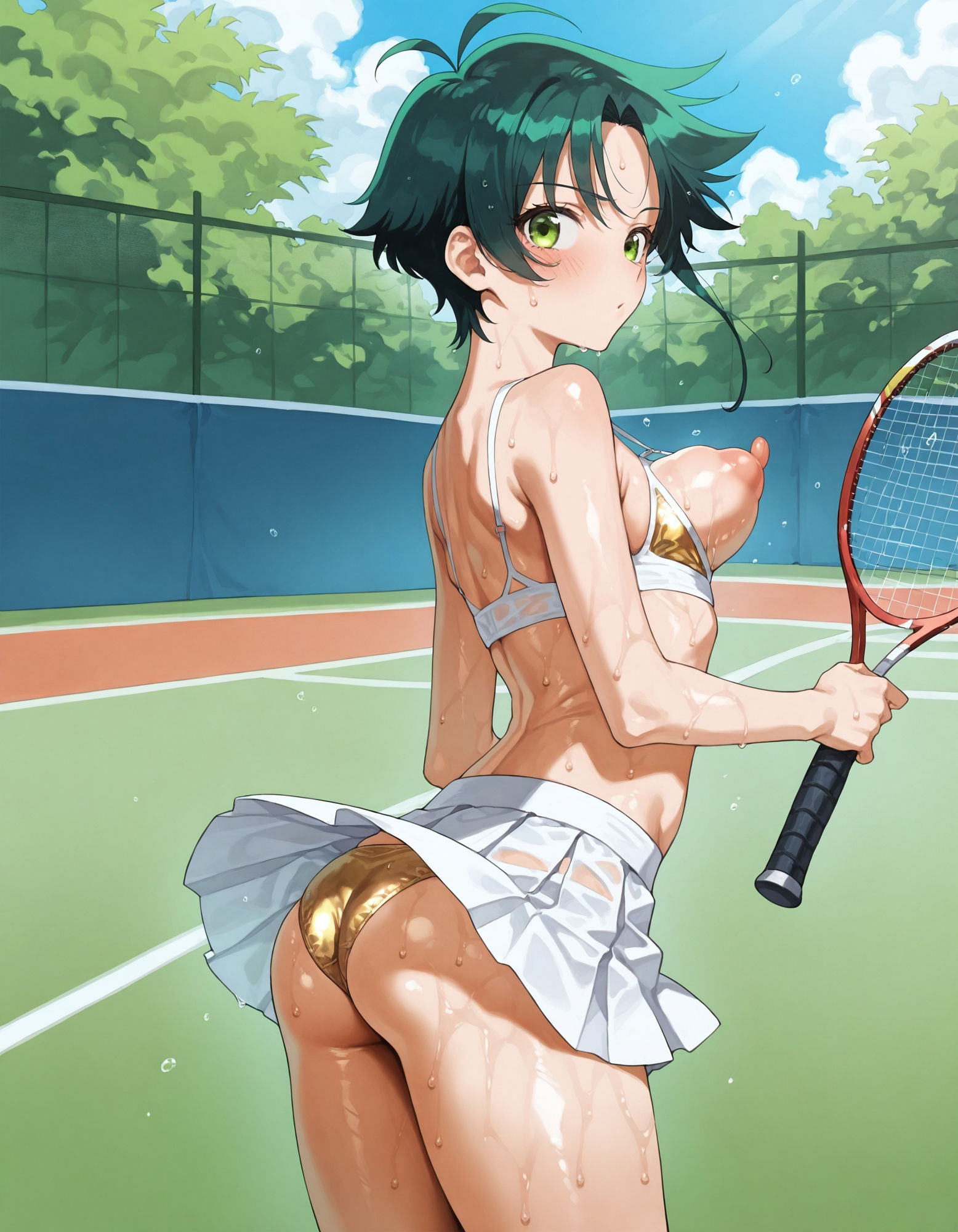 紫雲寺南のパンチラ〜えちえちテニスウェア編〜 - サンプル画像 8