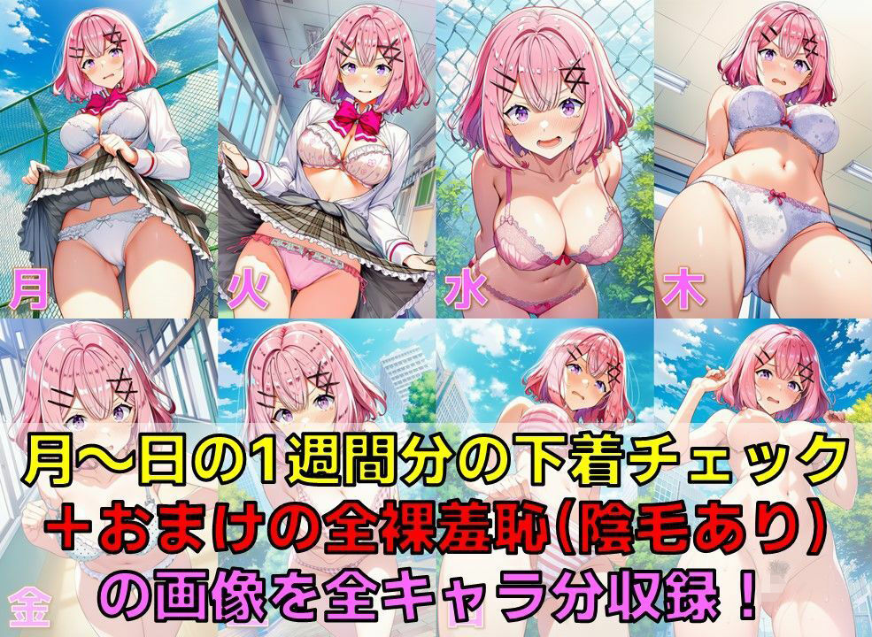 ムリムリ系百合女子 下着チェックV4.5【陰毛あり版】 - サンプル画像 3