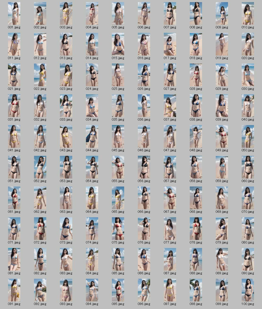 【AI実写】誰かに似ている？ 【実写風AI水着グラビア】Vol.5 - サンプル画像 6