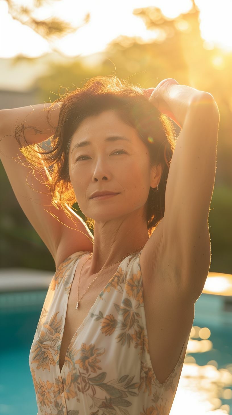 ザ・リアル 『脇』    脇フェチ画像集Vol.3 （50代〜60代女性） - サンプル画像 3