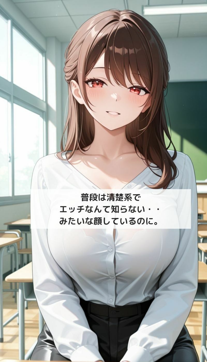 先生の裏アカエロ動画で脅して即ハメ校内エッチ - サンプル画像 2