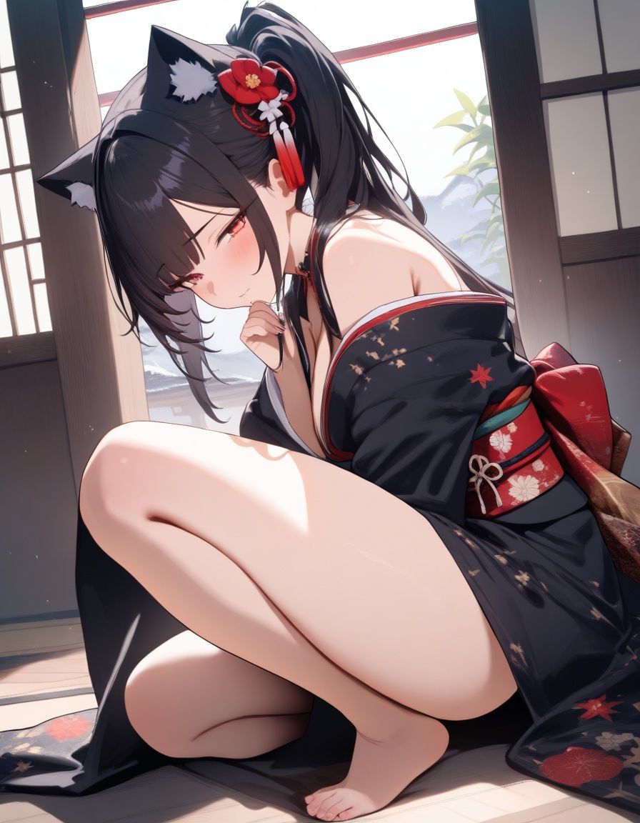 宵猫庵絵巻 〜黒猫編〜 - サンプル画像 2