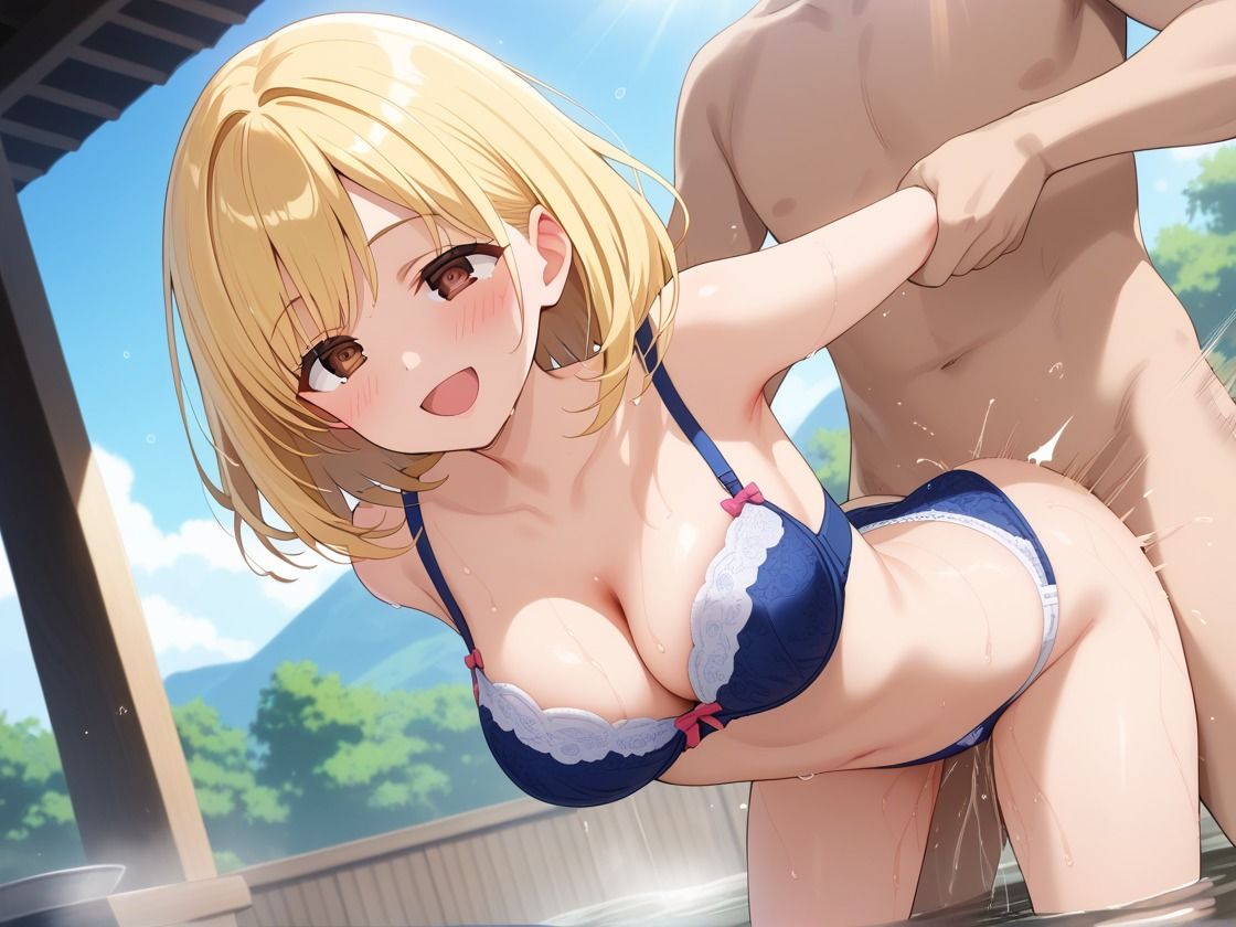 温泉でえっちしちゃった子 - サンプル画像 4