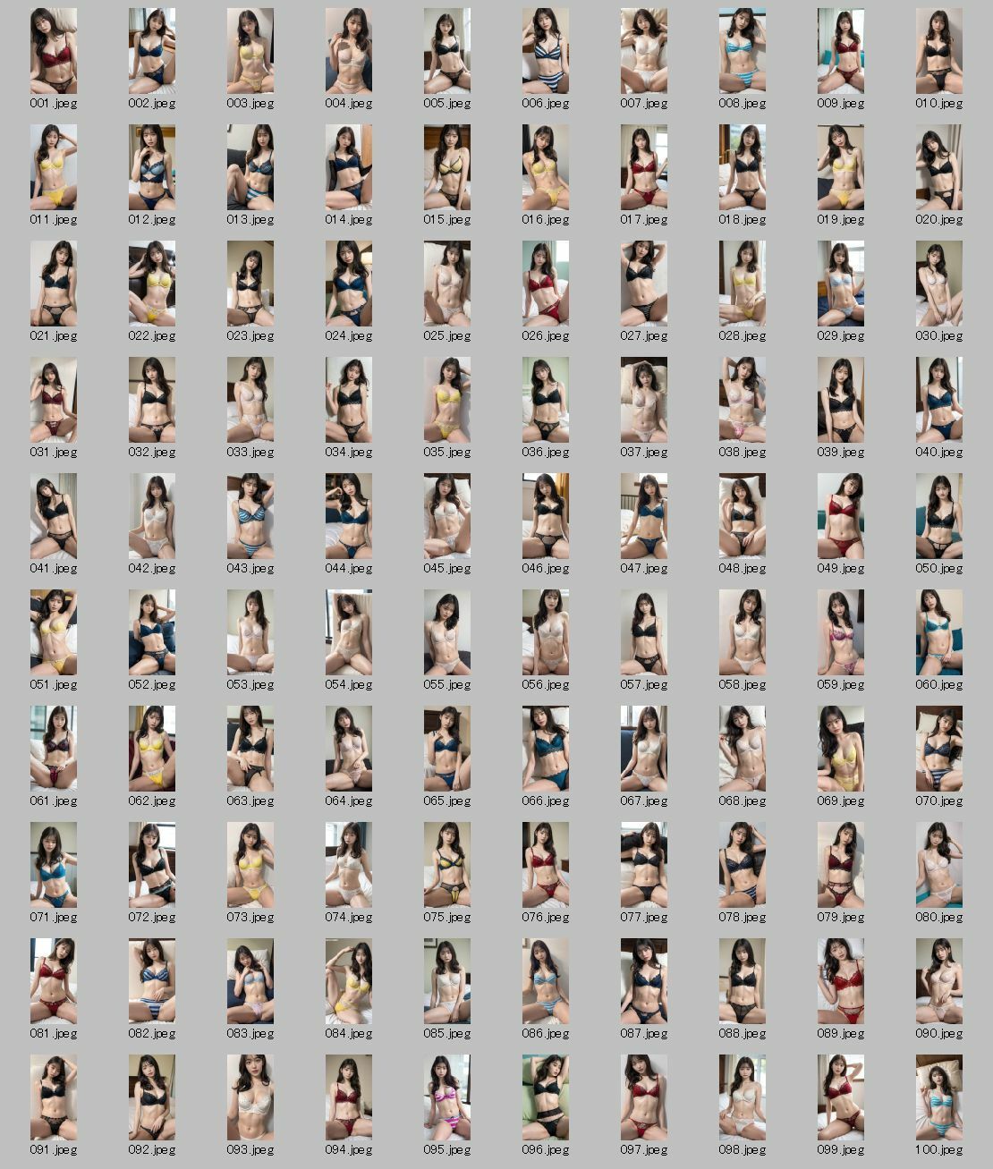 【AI実写】誰かに似ている？ 【実写風AIセクシー下着グラビア】Vol.4 - サンプル画像 6