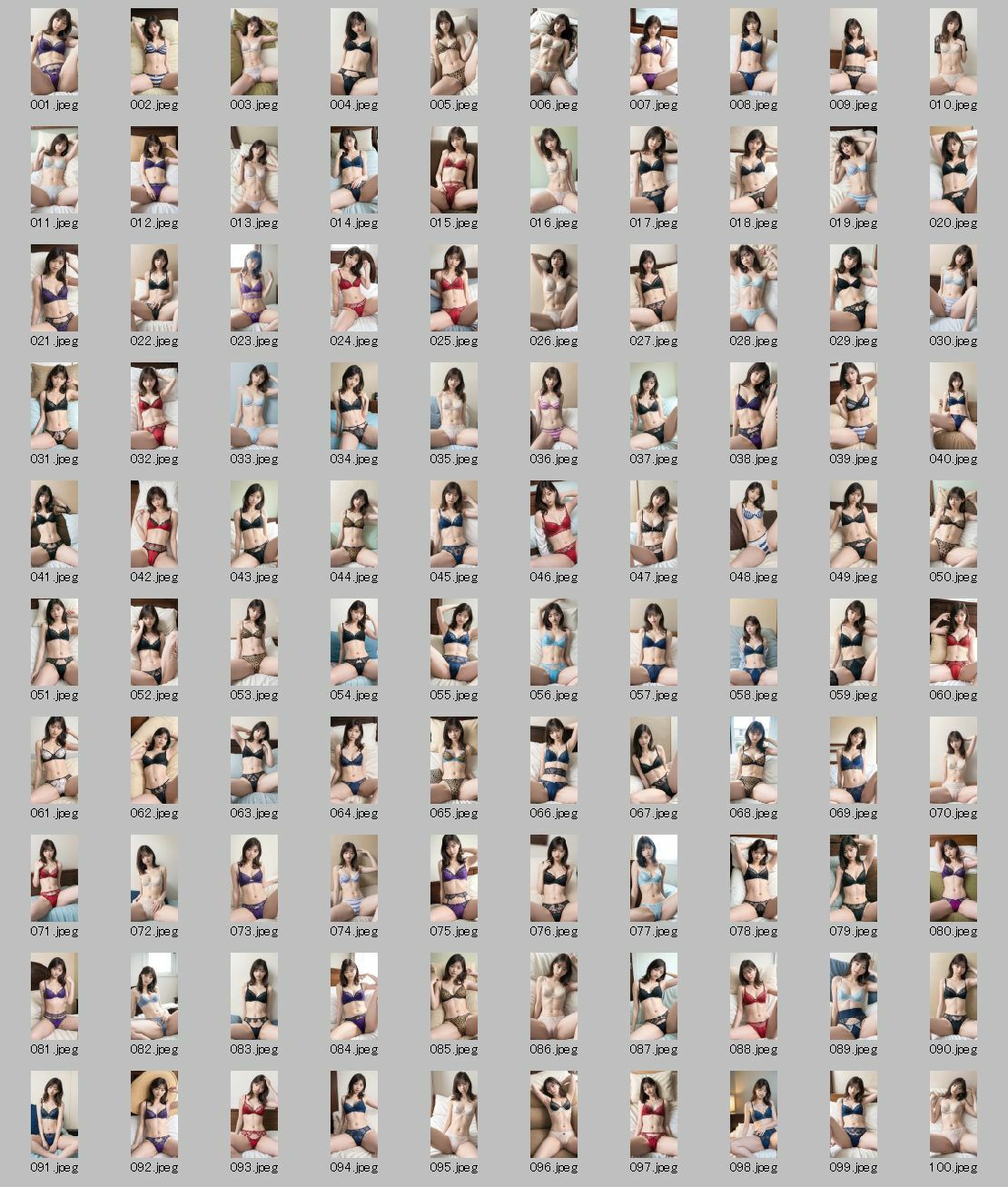 【AI実写】誰かに似ている？ 【実写風AIセクシー下着グラビア】Vol.5 - サンプル画像 6