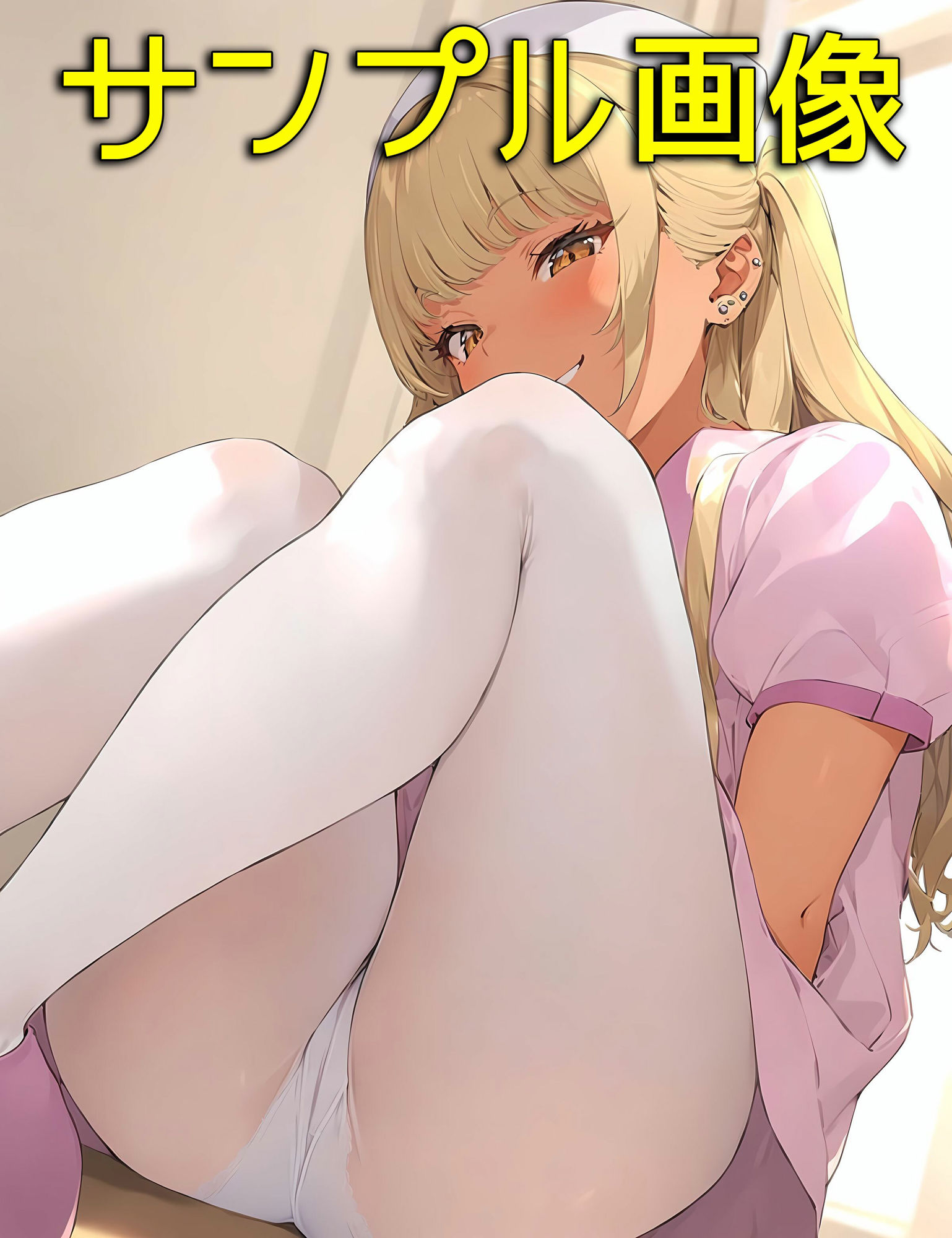 僕が通院中の病院のナースのホワイトカラーパンストがいやらしすぎる2ギャルが大好き編 - サンプル画像 8