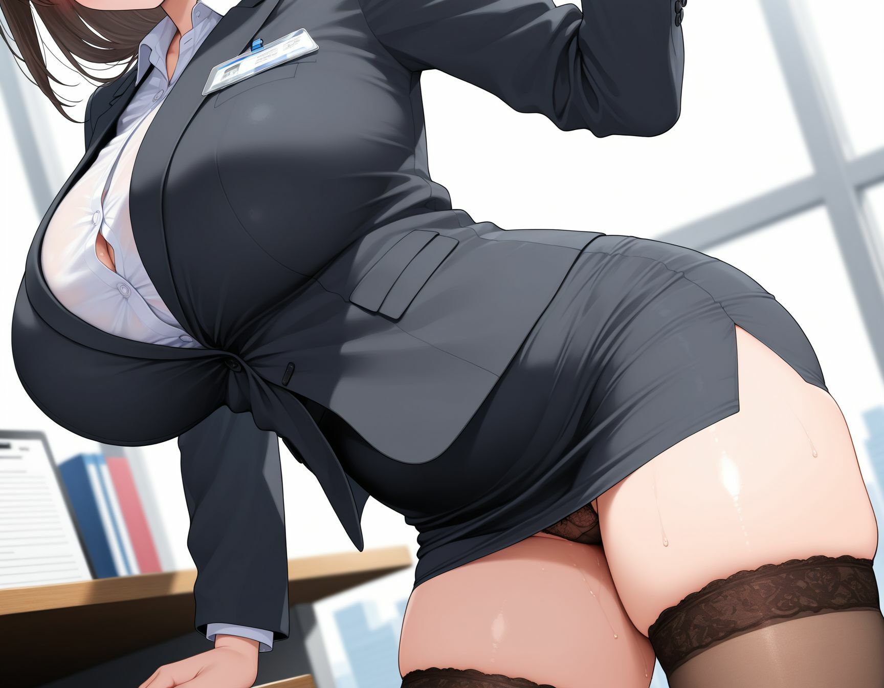 性行為が許された社内で起こる、淫乱女によるSEX - サンプル画像 5