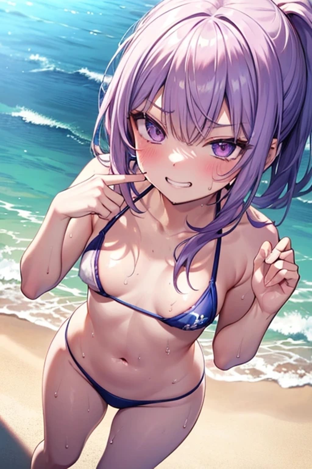 からかい好きのメスギャルさんと海水浴 - サンプル画像 4