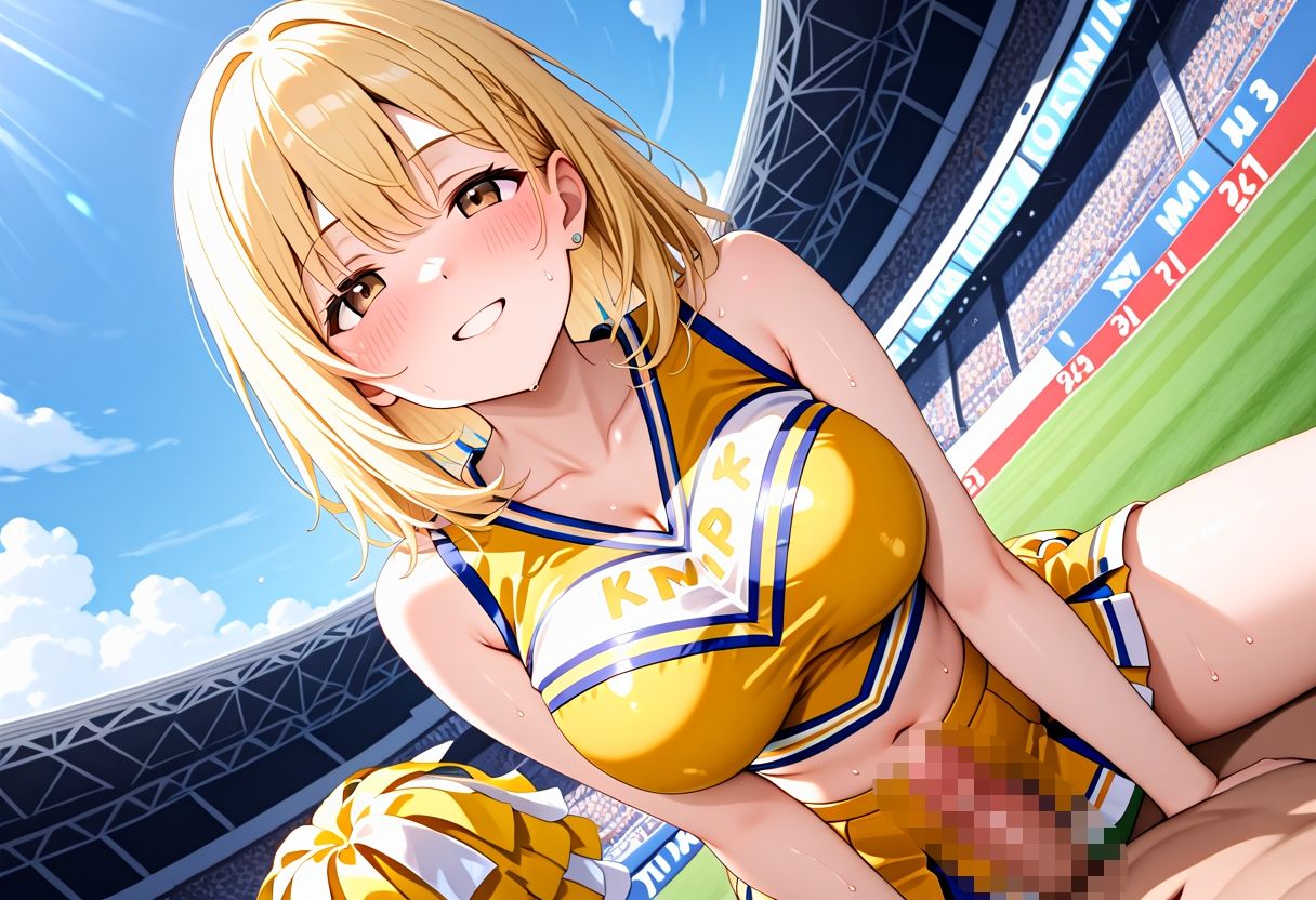 チアガールの性処理応援で何度もイカせてくれる - サンプル画像 4