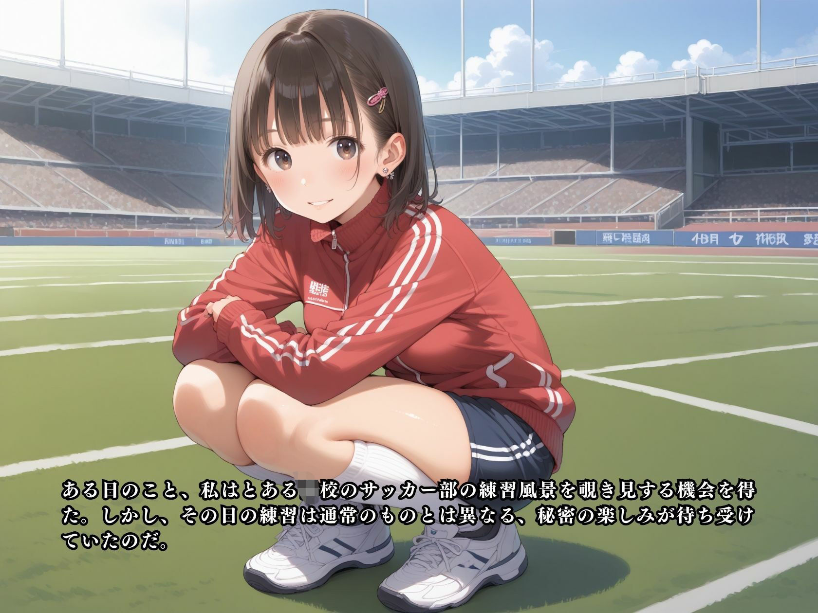 サッカー部の天使！ヤリマンマネージャーと乱交パーティーで中出しSEX - サンプル画像 2