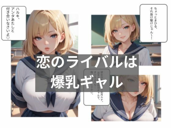 巨乳清楚vs爆乳ギャル！ 僕のチ●ポを巡ってエッチな仁義なき戦い - サンプル画像 2