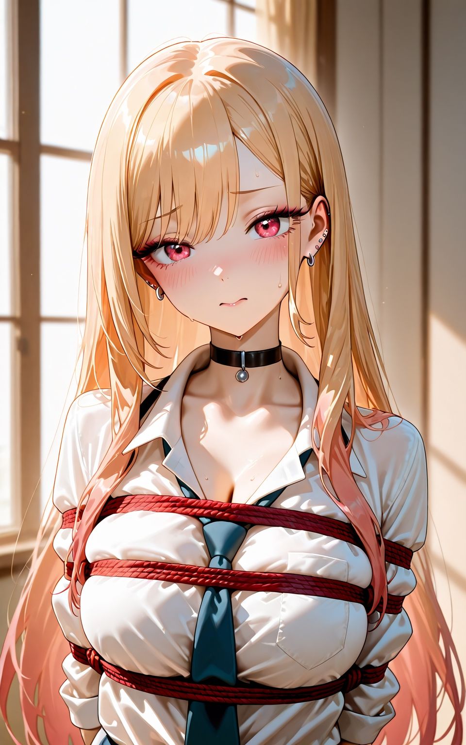 AI束縛:喜〇川海夢 - サンプル画像 1