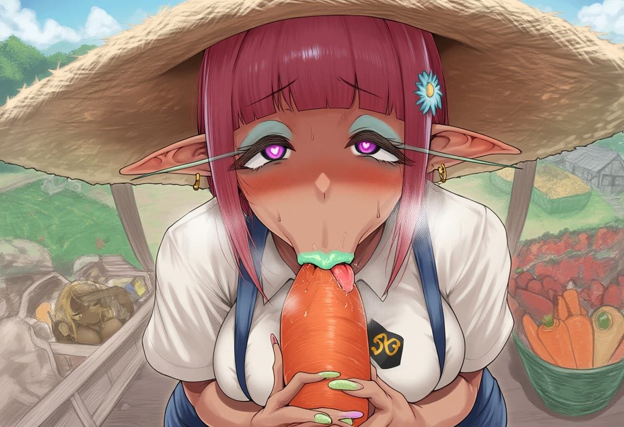 【疑似フェラ】豊穣エルフの収穫祭 - サンプル画像 7