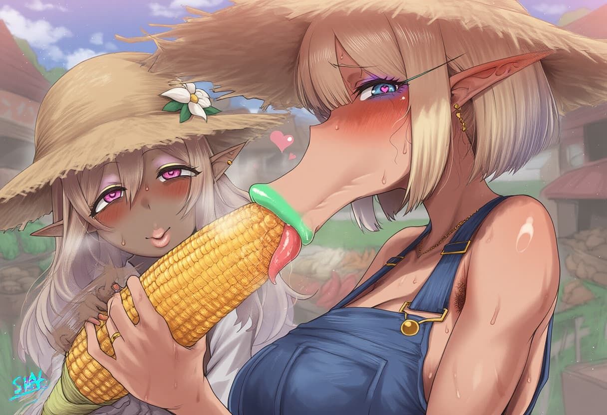 【疑似フェラ】豊穣エルフの収穫祭 - サンプル画像 9