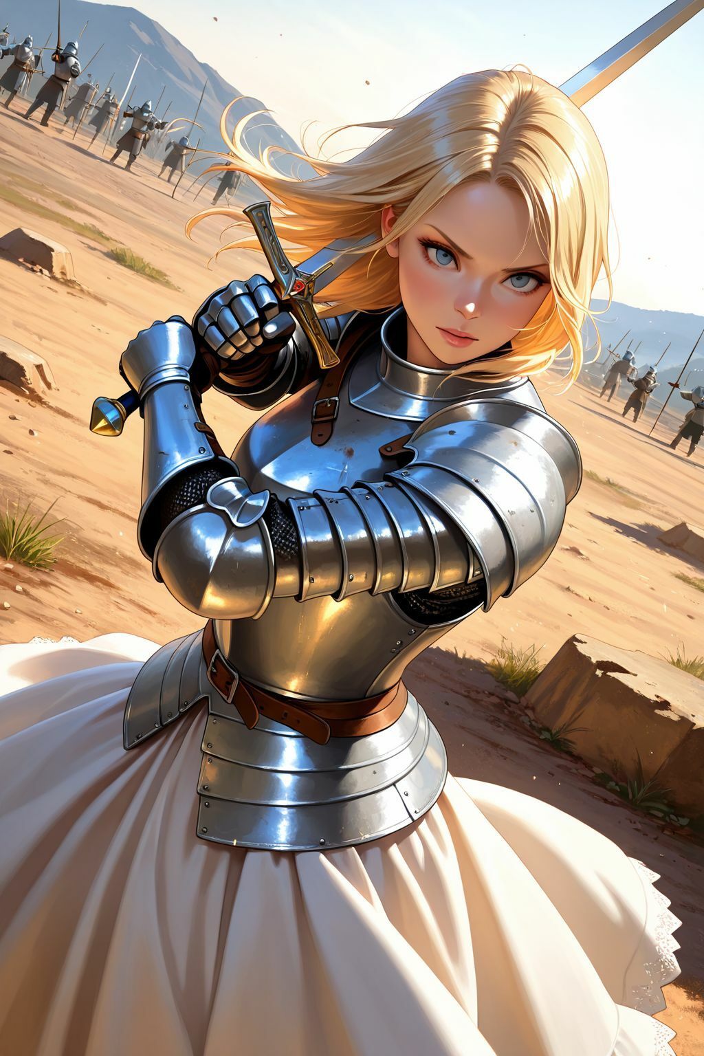 敗北の女騎士 - サンプル画像 1