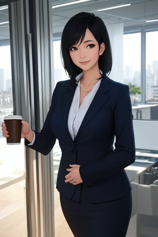 【全286点】働く女の誘惑:セクシーOL AI美女イラスト - サンプル画像 1