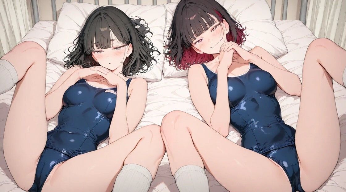 彼女のスクール水着を眺めたい■妄想彼女 - サンプル画像 3