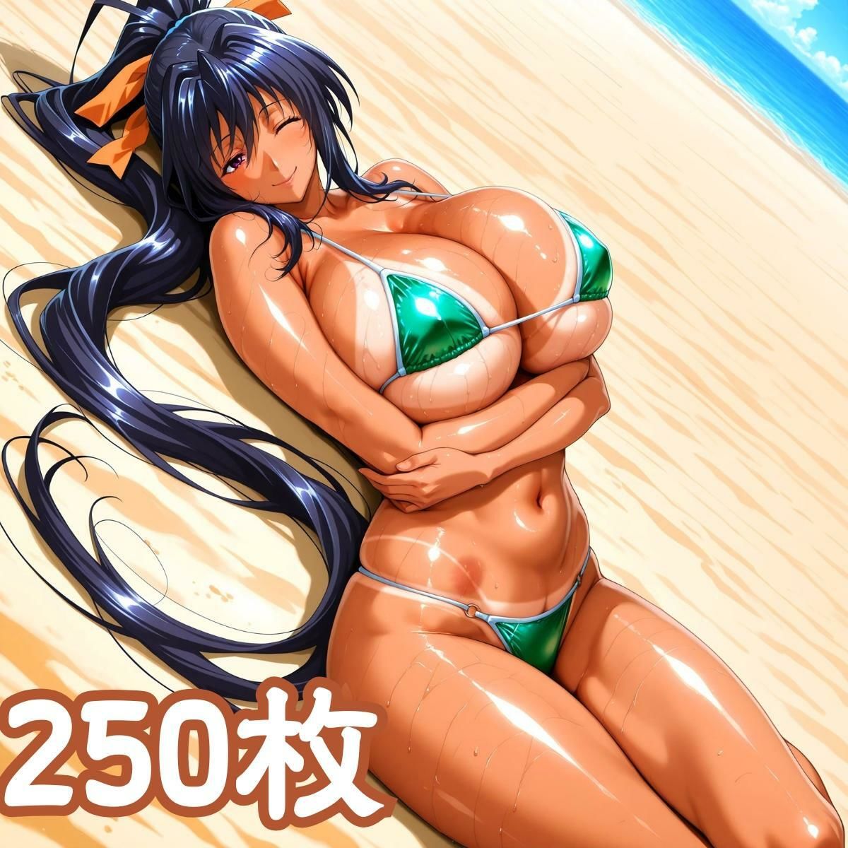褐色悪魔 〜砂浜で襲われた日焼けヒロイン〜 - サンプル画像 6