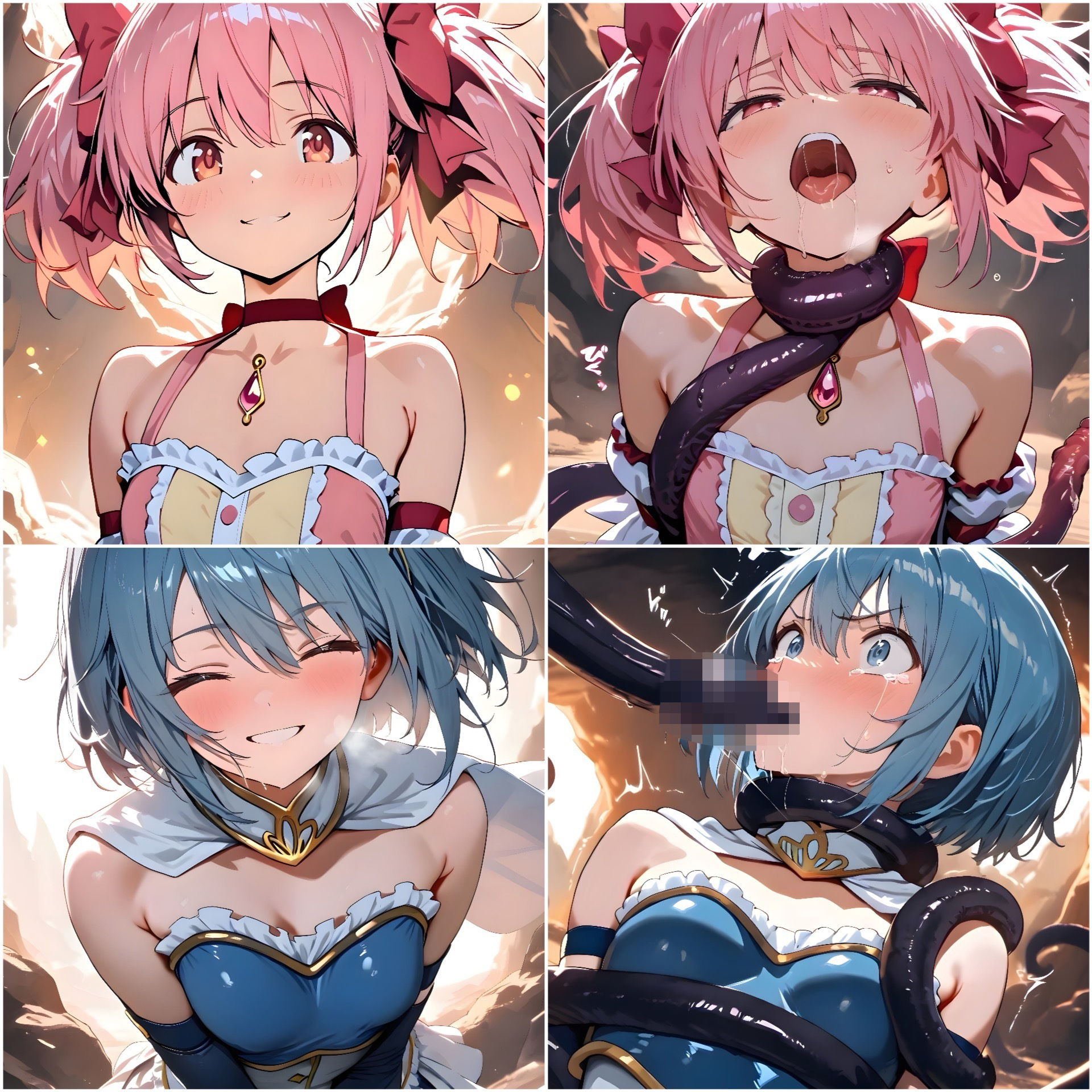 汚され魔法少女〜触手編〜 - サンプル画像 1