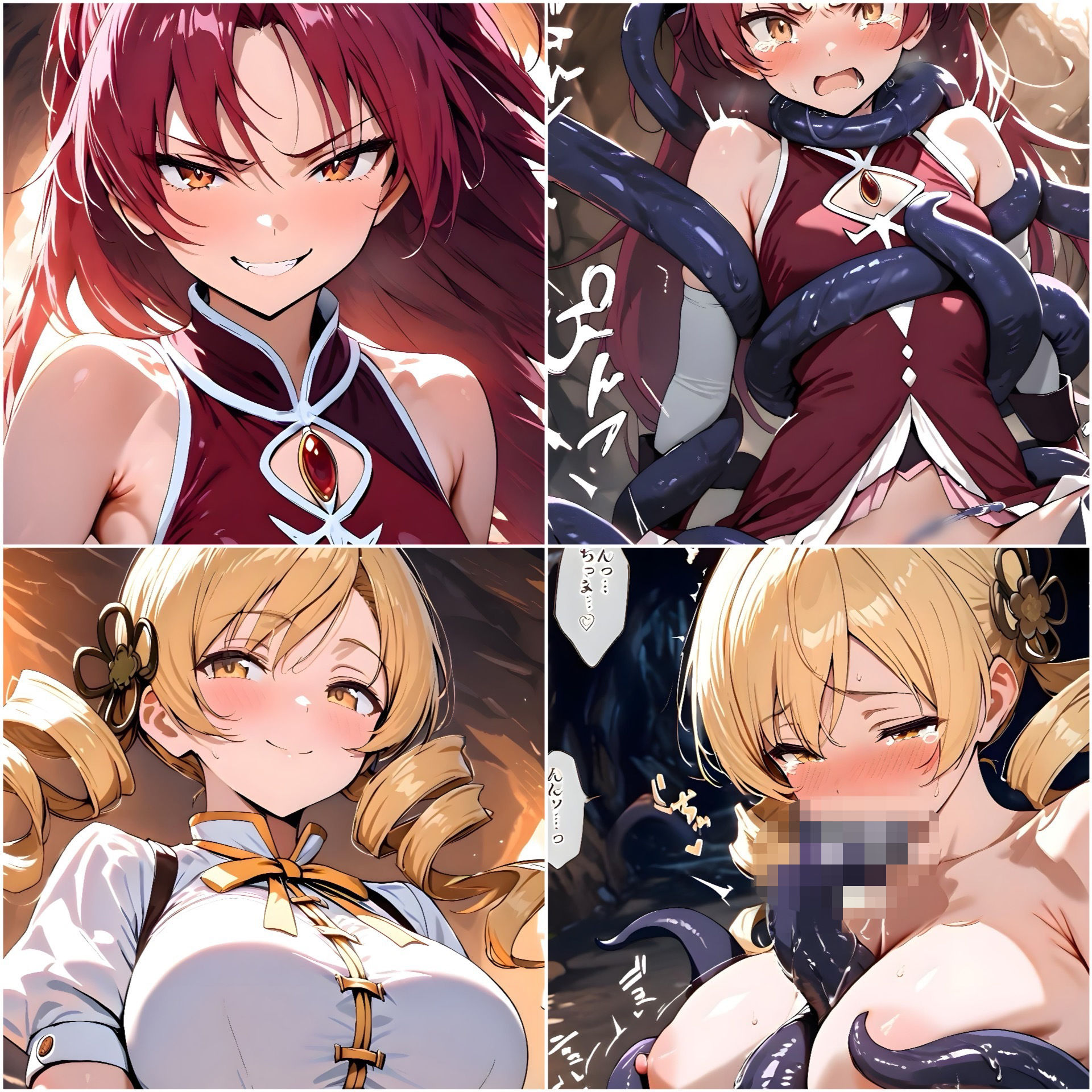 汚され魔法少女〜触手編〜 - サンプル画像 2
