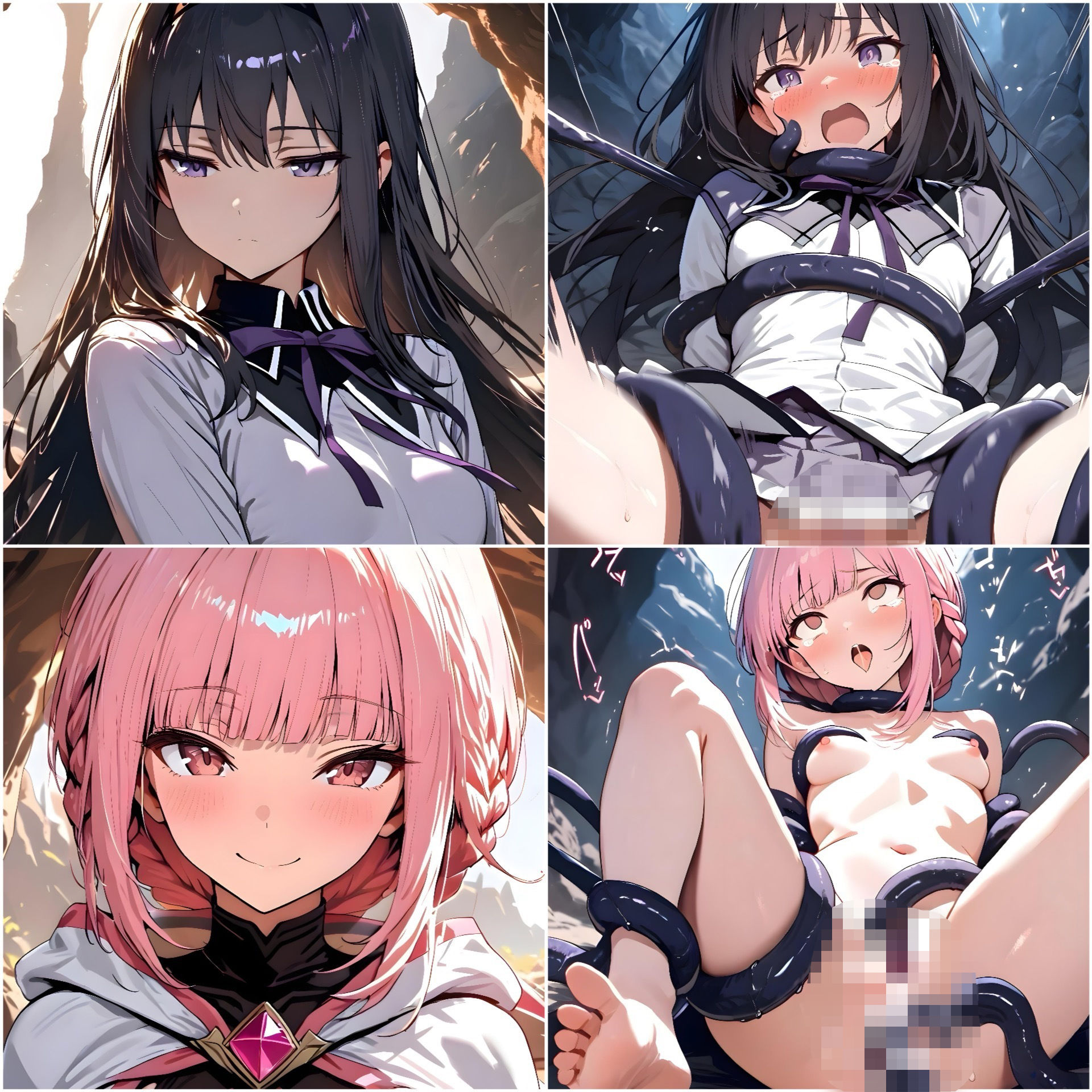 汚され魔法少女〜触手編〜 - サンプル画像 3
