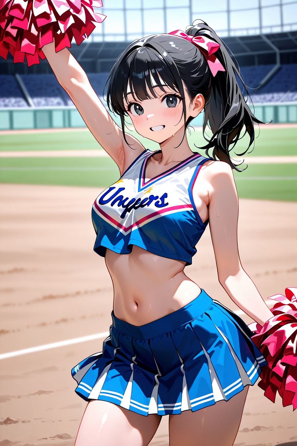 応援終わりのチアガールの汗だくまんこで男たちの性欲処理をいたします - サンプル画像 1