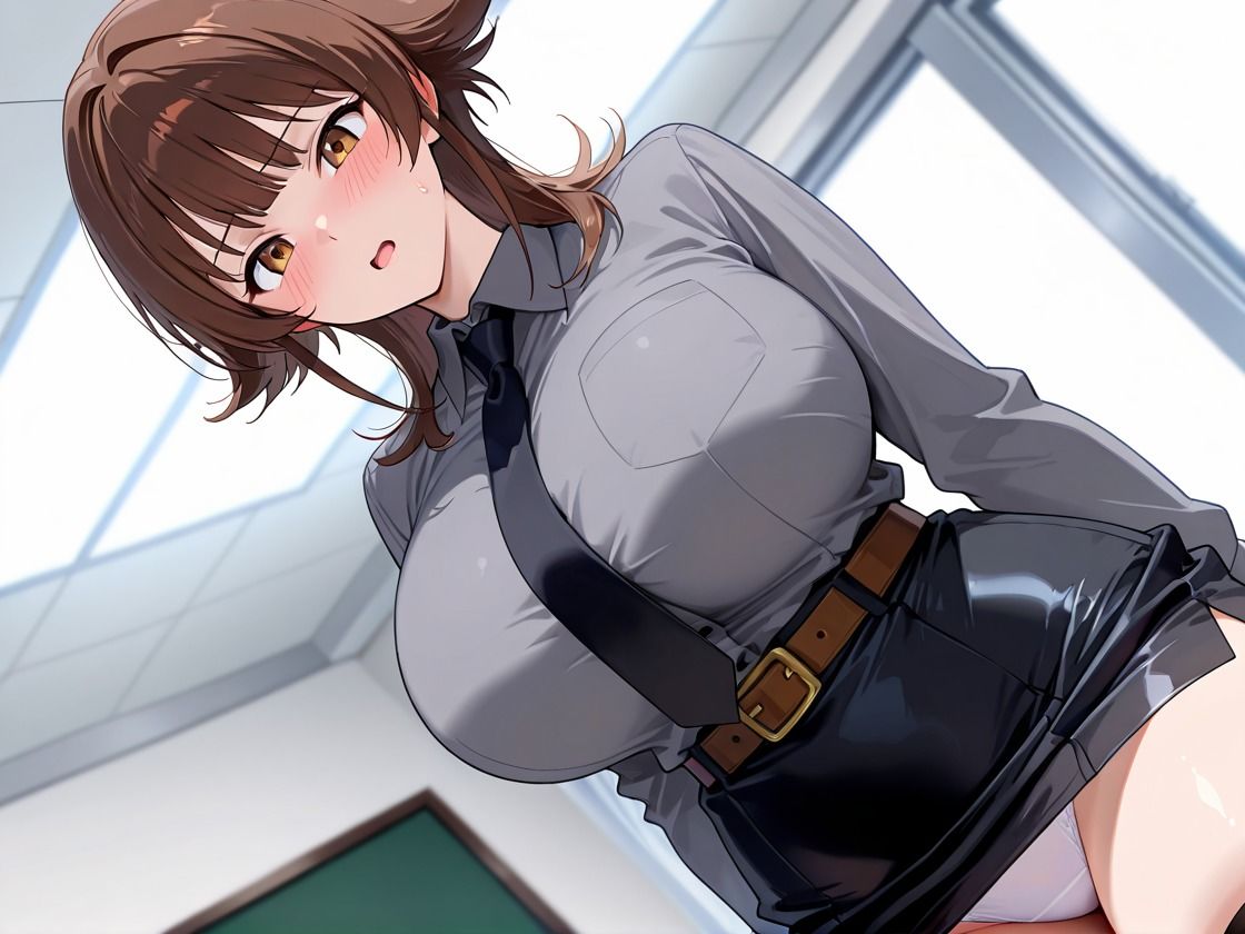 巨乳で茶髪な新人OLの新人教育日記 - サンプル画像 1