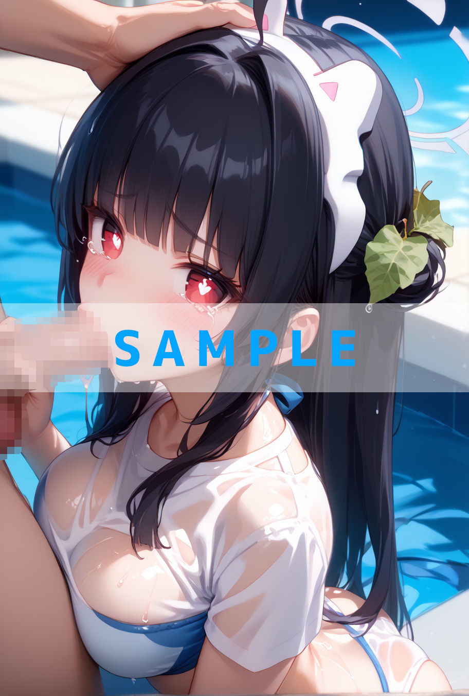 濡れT水着がエロすぎた（ハート）ブルー〇ーカイブver - サンプル画像 4