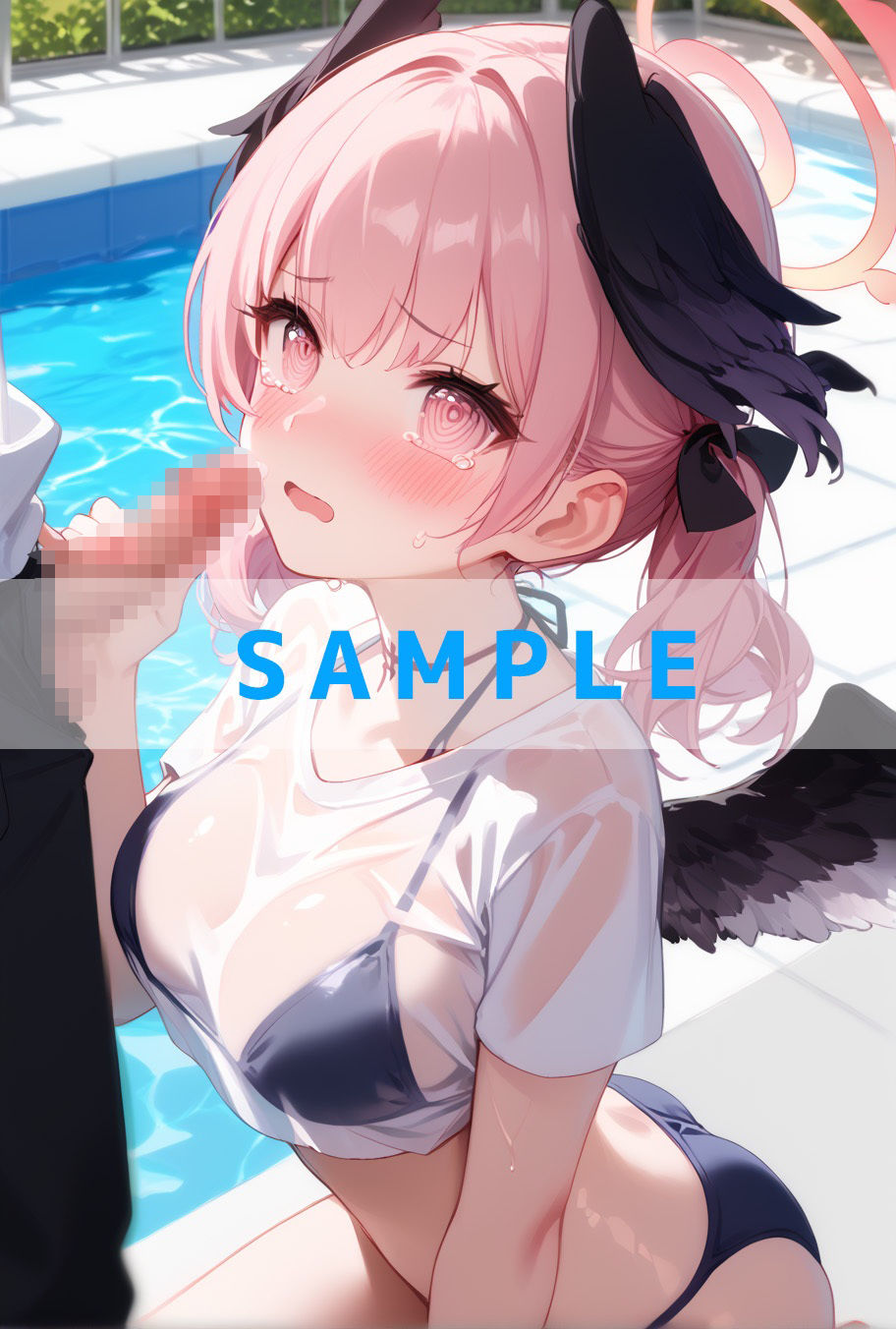 濡れT水着がエロすぎた（ハート）ブルー〇ーカイブver - サンプル画像 5