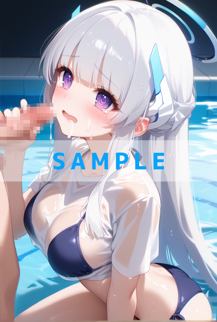 濡れT水着がエロすぎた（ハート）ブルー〇ーカイブver - サンプル画像 6