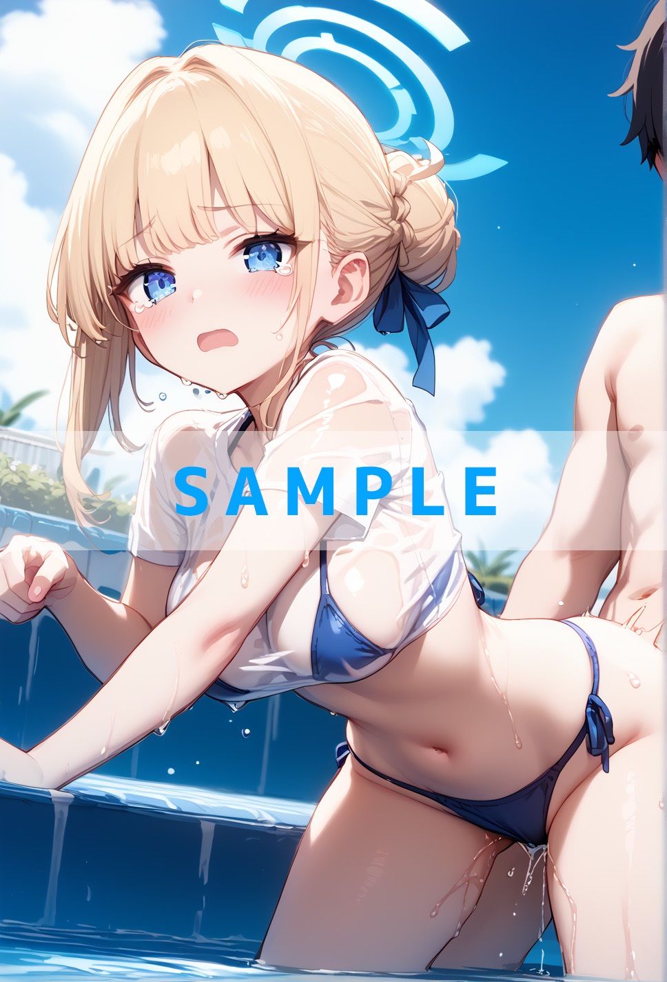 濡れT水着がエロすぎた（ハート）ブルー〇ーカイブver - サンプル画像 8