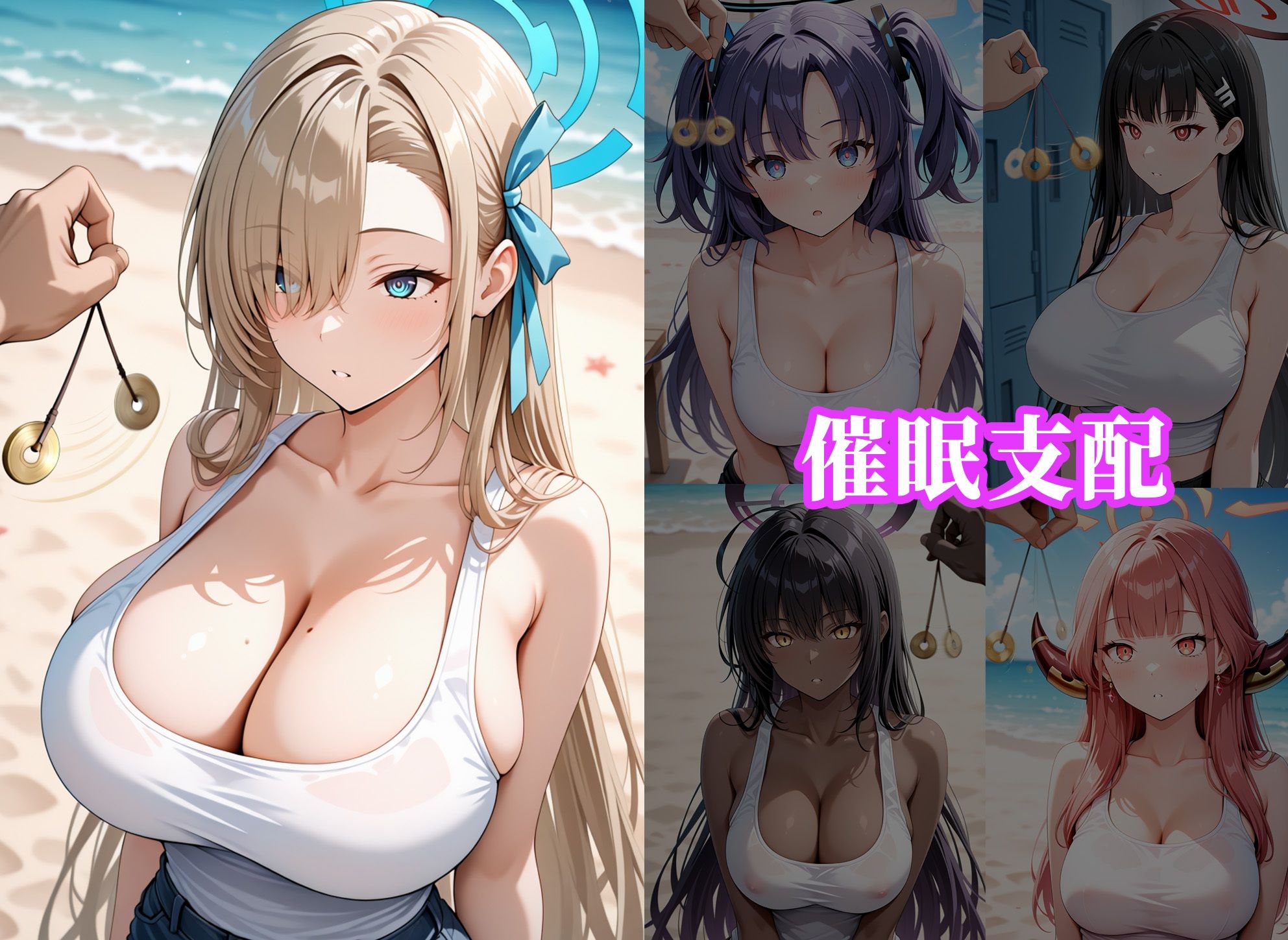 催●ビーチ 〜ブルー●ーカイブ編〜 - サンプル画像 1