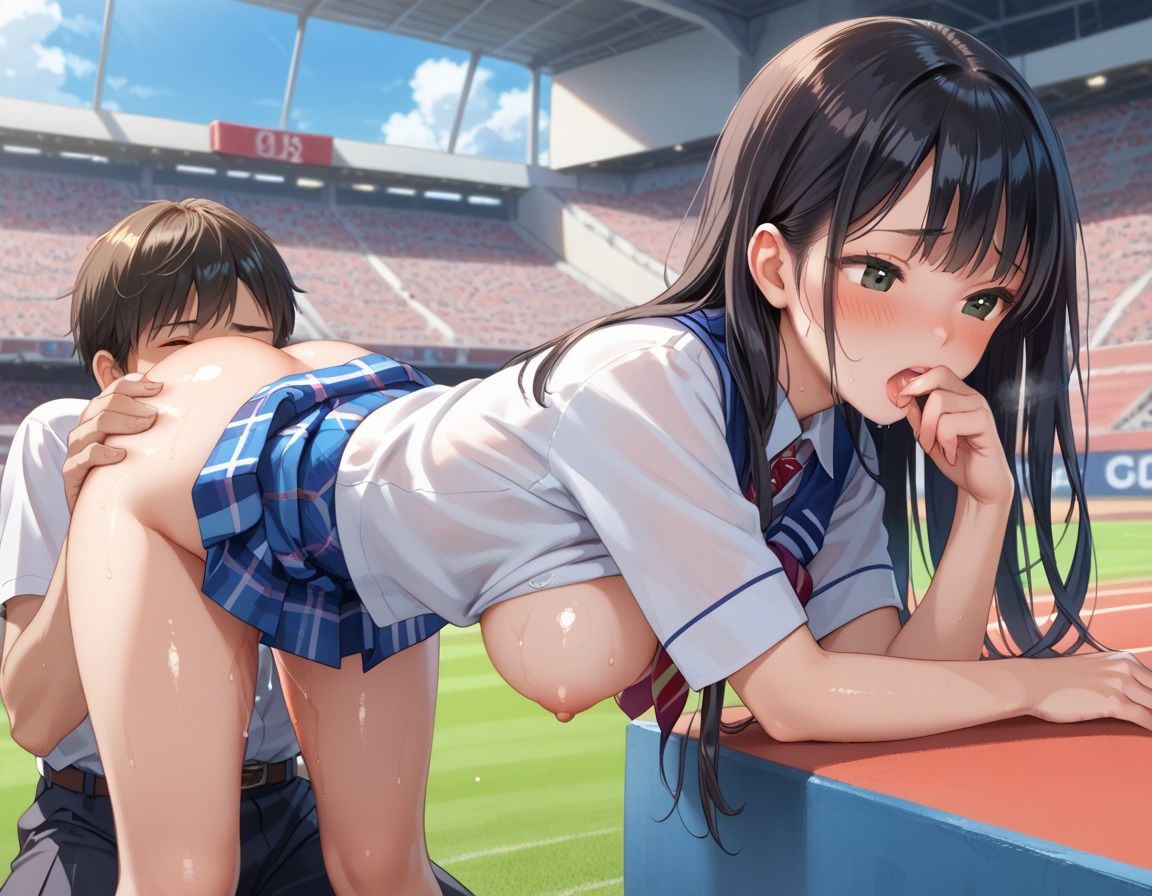 部活後の汗だく爆乳女子校生とセックスし放題 - サンプル画像 3