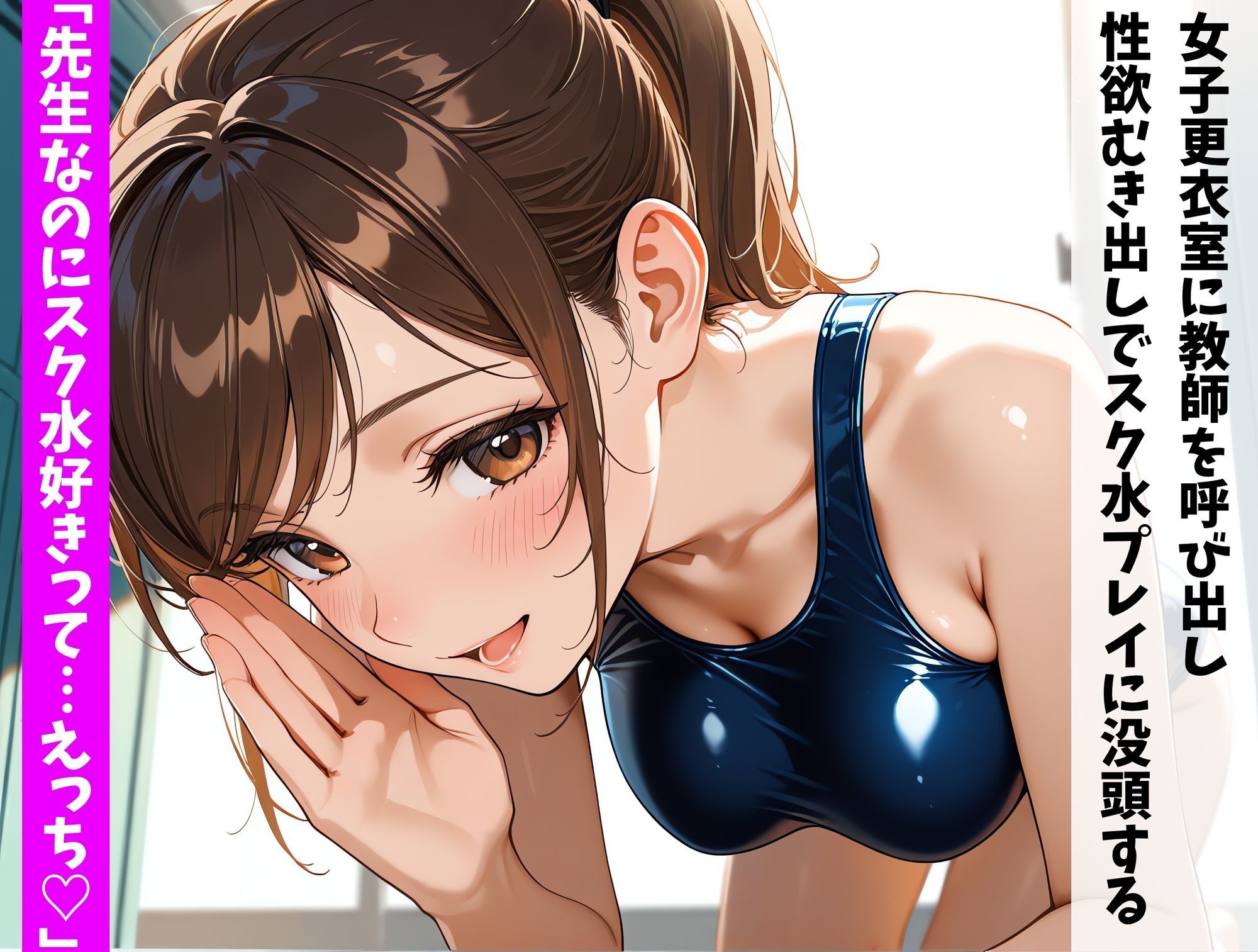 爆乳妹ちゃん夏休み！キモデブ教師と過ごす中出し登校日 - サンプル画像 5