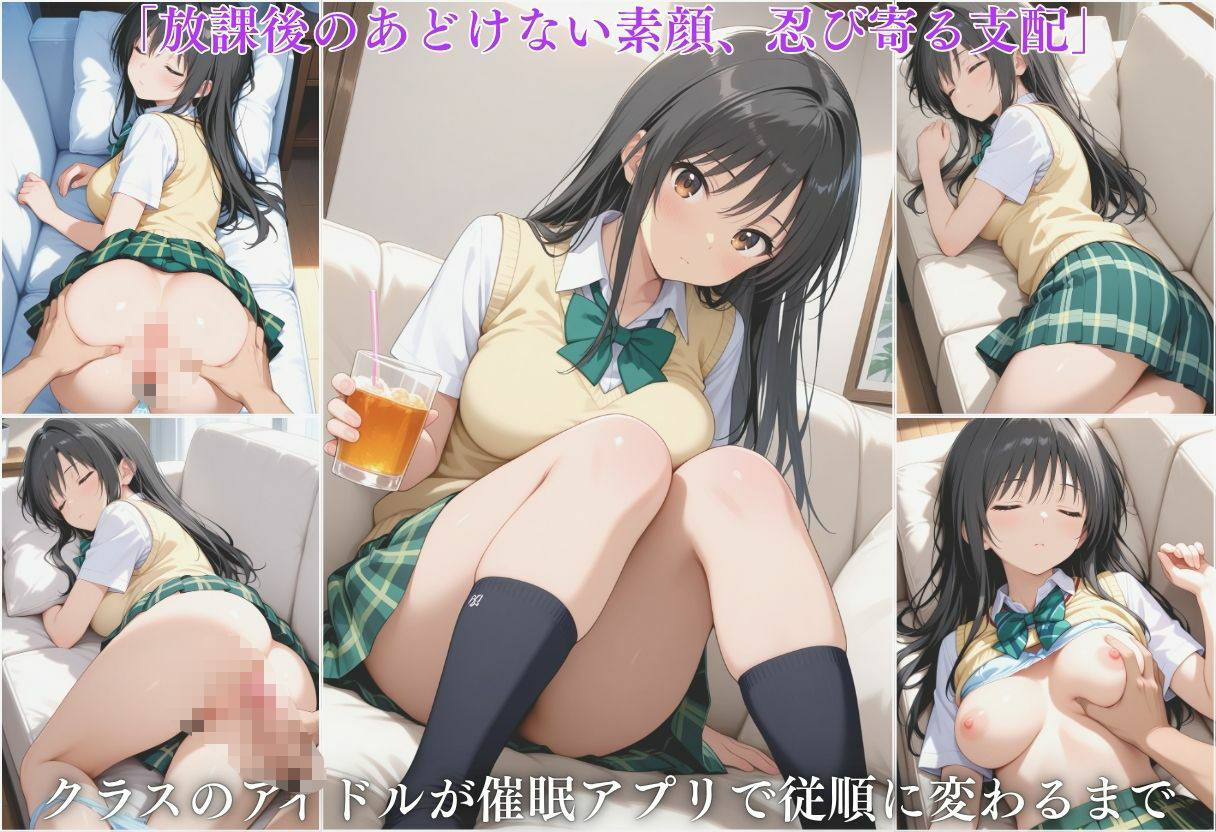 催●アプリを使ってクラスのアイドル的JKに生ハメ性奴〇化した  古手川唯編 - サンプル画像 1