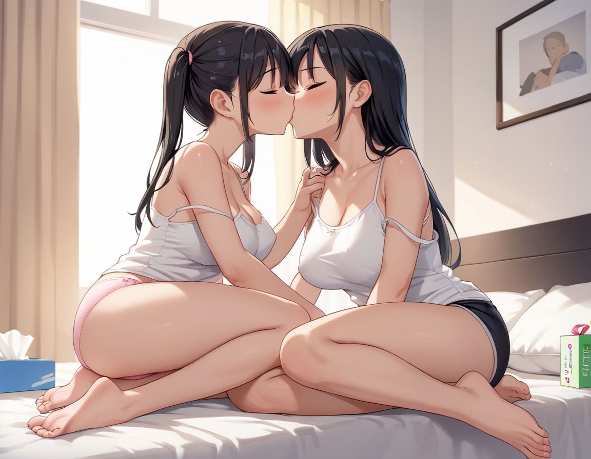 爆乳妹2人と3pしまくり - サンプル画像 8