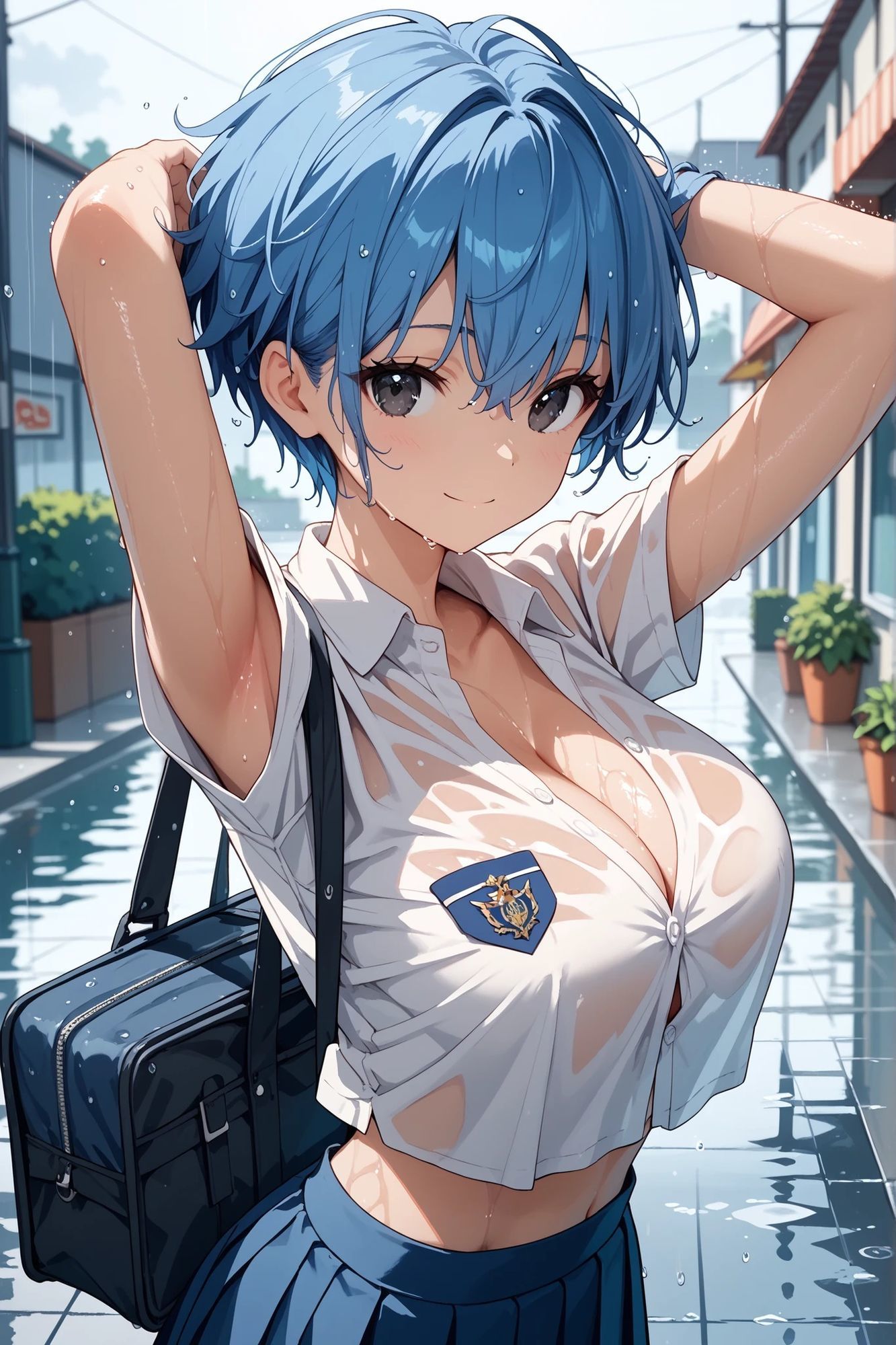 青髪ちゃんとえっちなえちえち - サンプル画像 1