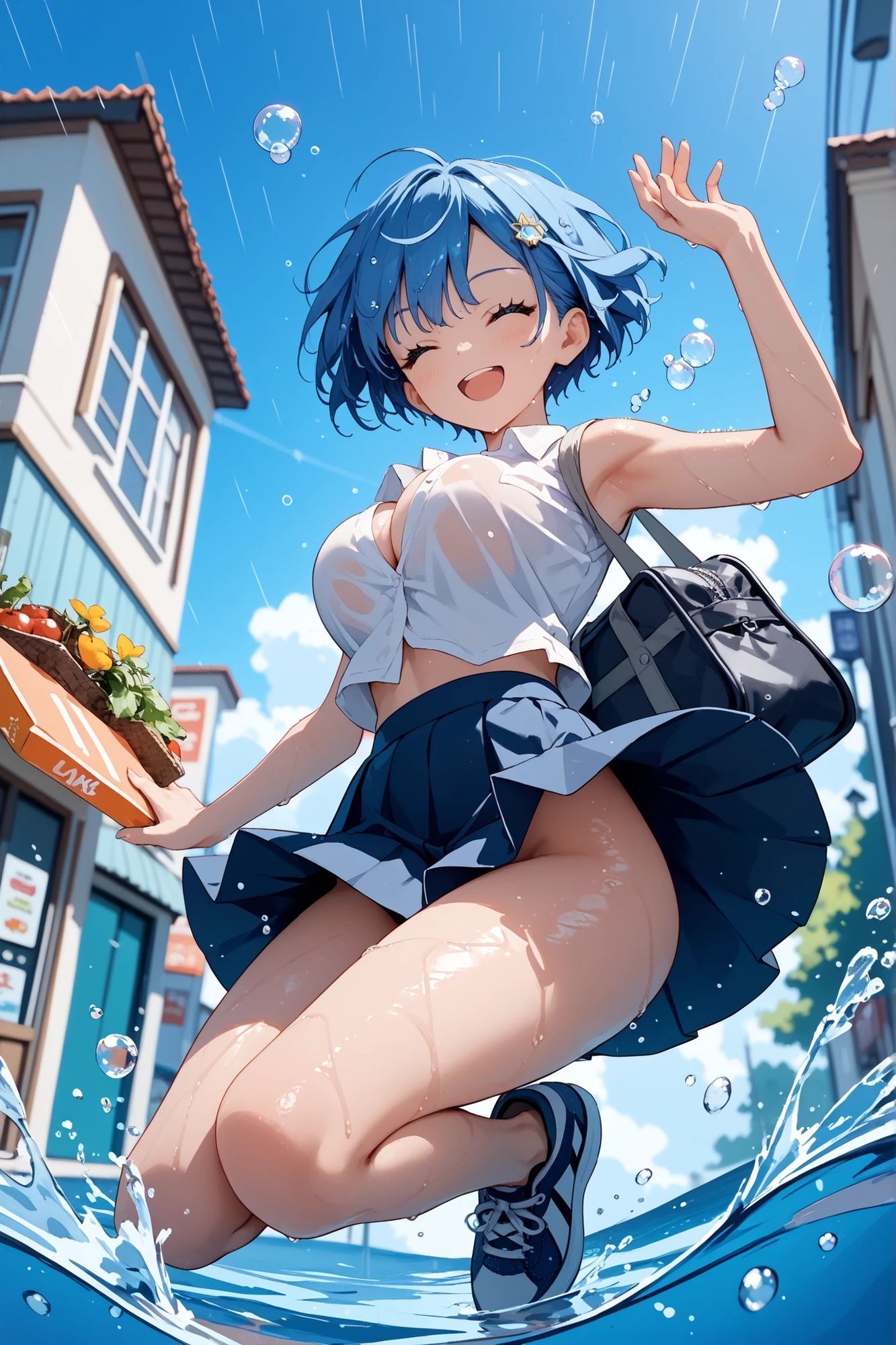 青髪ちゃんとえっちなえちえち - サンプル画像 2
