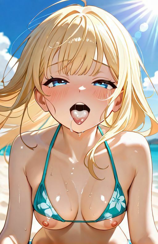 童顔ギャル★を海に連れてスリル満点H - サンプル画像 9