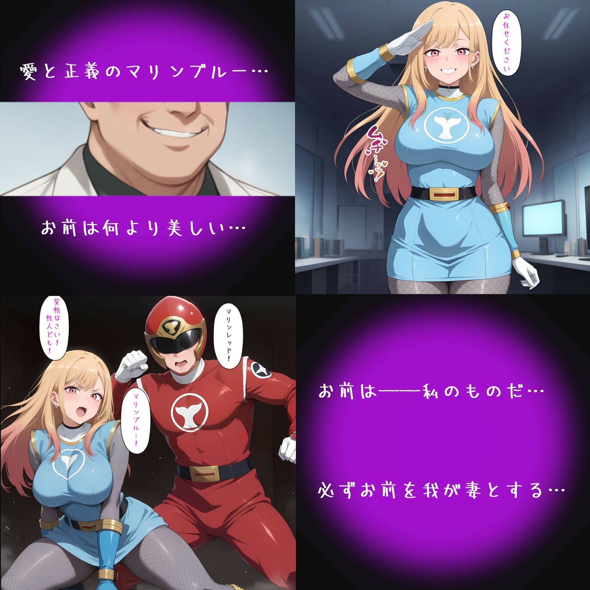 ヒロイン洗脳〜人魚戦隊マリンブルー〜 - サンプル画像 1