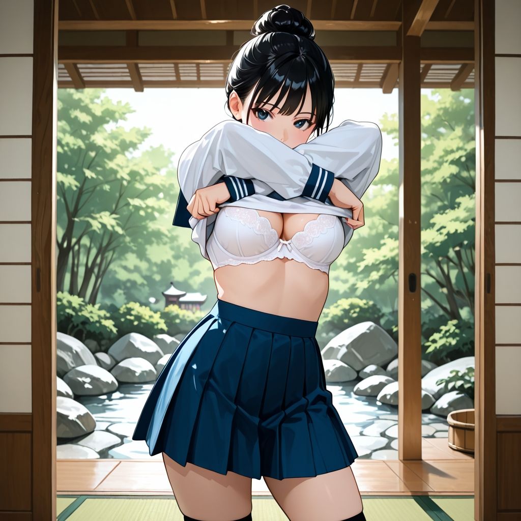 ふたなり美女コスプレ写真集 女子校生編 - サンプル画像 2