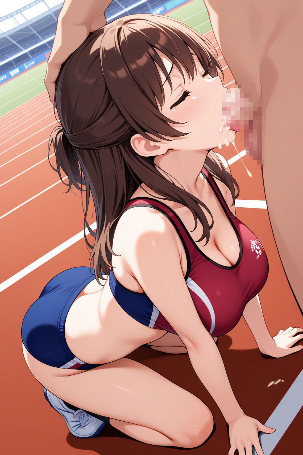 中出しされまくる陸上新人部員2 - サンプル画像 1